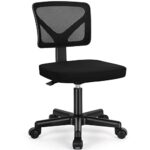 AFO Ergonomic Armless Mesh Office Chair with Lumbar Support