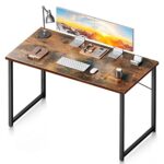 Coleshome 48 Inch Computer Desk, Modern Simple Style Desk for Home Office, Study Student Writing Desk, Vintage