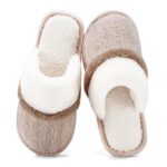 Cozy Women's Fuzzy Slippers with Memory Foam Anti-Skid Sole