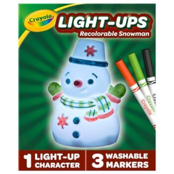 Crayola Light-Up Snowman Toy – Reusable Holiday Craft Decoration