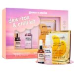 Grace & Stella Dew-Tox Skincare Gift Set with Eye Masks & Serum