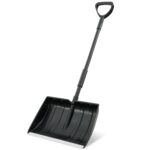 Heavy Duty 16" Snow Shovel with Metal Handle and D-Grip