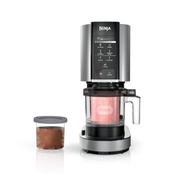 Ninja NC301 CREAMi Ice Cream Maker – 7 Programs, 2 Pints, Compact