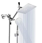 8-Inch High Pressure Rainfall Shower Head Combo