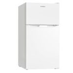 BANGSON Mini Fridge with Freezer and 2 Door Small Refrigerator Combo, 3.2 CU.FT, For Home, Office, Dorm, Garage or RV, (White)