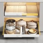Expandable Pull-Out Cabinet Organizer for Kitchen