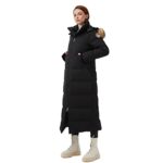 Fitouch Women's Waukee Long Down Parka | 750+ Fill Power Insulation Outwear | Full-Length Jacket | Water-resistantg Puffer Coat| BalanceWarmer Ratio| Black | Size S
