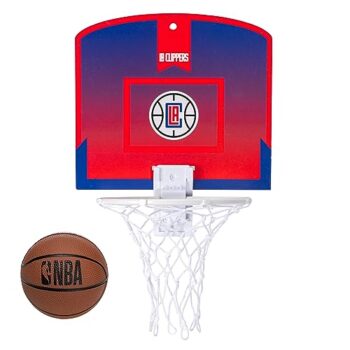 Franklin Sports NBA Clippers Mini Basketball Hoop Set for Door with Ball