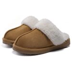 Litfun Women's Fuzzy Memory Foam Slippers for Indoor and Outdoor