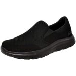Skechers Men's Flex Advantage Slip Resistant Sr Mcallen Slip on Work Shoe, Black, 12