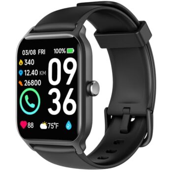 Smart Watch for Men(Answer/Make Call),Alexa Built-in,1.8"Fitness Tracker with Heart Rate Sleep SpO2 Monitor,100 Sport Mode,5ATM Waterproof,Activity Trackers and Smartwatches for iOS and Android Phones