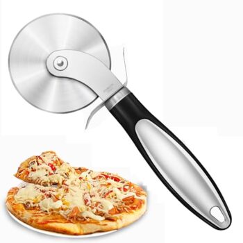 Stainless Steel Pizza Cutter with Finger Guard