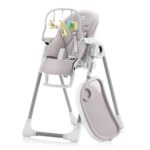 Sweety Fox Baby High Chair Adjustable to 7 Different Heights - Grey Baby Chair - Silla para Comer de Bebe - Foldable High Chairs for Babies and Toddlers