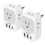 2 Pack USB C European Plug Adapter