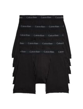 Calvin Klein Men's 5-Pack Boxer Briefs, Black