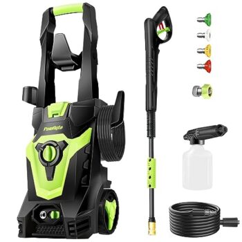 Electric Pressure Washer, Foam Cannon, 4 Different Pressure Tips, Power Washer, 5000 PSI 3.0 GPM