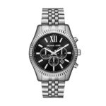Michael Kors Lexington Chronograph Silver-Tone Stainless Steel Men's Watch (Model: MK8602)