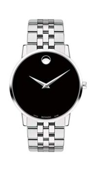 Movado Museum Classic Men's Watch - Swiss Quartz 2H Movement, Stainless Steel Link Bracelet - 3 ATM Water Resistance - Classic, Luxury Fashion Timepiece for Him - 40mm