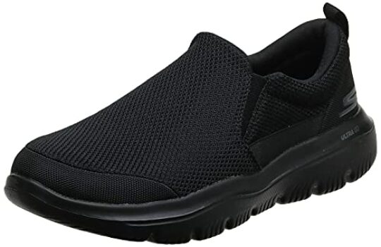 Skechers Men's GO Walk Evolution Ultra-Impeccable Sneaker, Black, 8