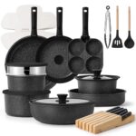 CAROTE 33pcs Nonstick Cookware Set