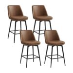 CHITA Swivel Barstools Set of 4