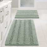 H.VERSAILTEX Sage Chenille Bath Rug Set