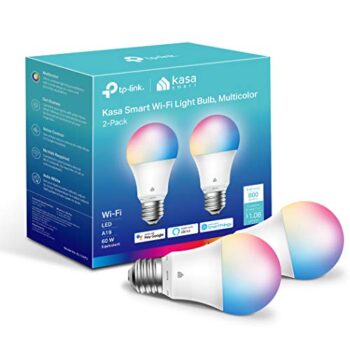 Kasa Smart Color Changing WiFi Bulbs, 2-Pack