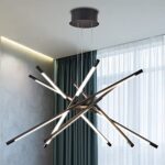 Kinglong Dimmable Black Sputnik Chandelier Light