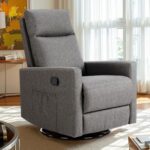 Sweetcrispy 360 Swivel Rocker Recliner Chair