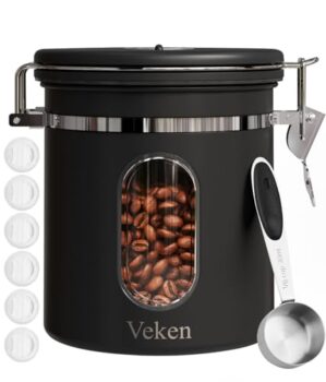 Veken Airtight Coffee Canister with Scoop