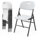 VINGLI Heavy Duty Folding Chairs, 4 Pack