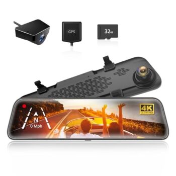 WOLFBOX G840S 4K Mirror Dash Cam