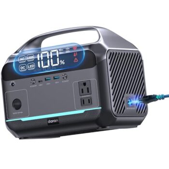 600W Portable Power Station with LiFePO4 Battery