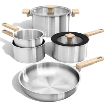 CAROTE 7-Piece Stainless Steel Cookware Set