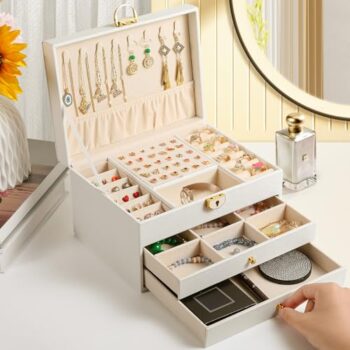 Coobest 3-Layer Jewelry Box Organizer