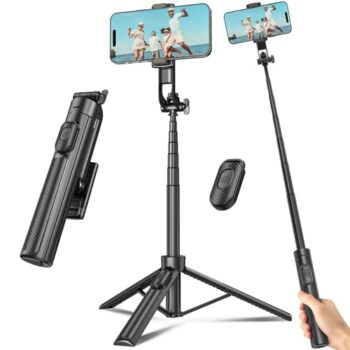 Extendable Selfie Stick Tripod with Remote