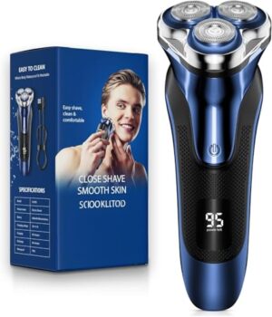 GDKLXL Waterproof Rechargeable Electric Razor for Men