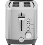 GE 2-Slice Stainless Steel Toaster with Wide Slots
