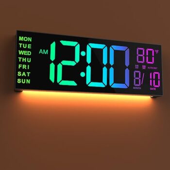 JALL 16" Digital Wall Clock with Timer