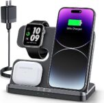 JARGOU 3-in-1 Charging Station for Apple