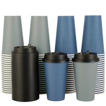 LITOPAK 100 Pack Disposable Paper Coffee Cups