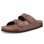 ODOLY Women's Arch Support Cork Slide Sandals