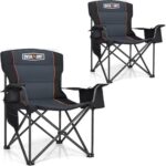 Overmont 2-Pack Heavy Duty Folding Chairs