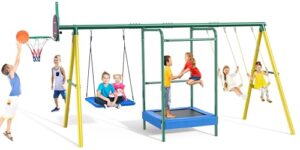 Vibemo 5-in-1 Heavy-Duty Swing Set