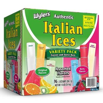 Wyler's Fat Free Italian Ice Bars - 96ct
