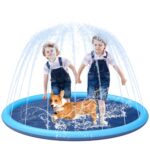 YSJILIDE Non-Slip Splash Pad for Kids & Dogs