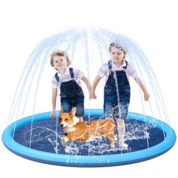 YSJILIDE Non-Slip Splash Pad for Kids & Dogs