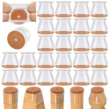 24 Pcs Silicone Chair Leg Floor Protectors