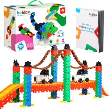Beblox 500-Piece Kids Building Blocks Set