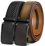 BULLIANT Men's Adjustable Ratchet Belt 2 Pack